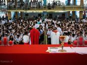 Mass in commemoration of the 200 years of the restoration of the Society of Jesus ( Jesuits )