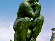 English: A photo of The Thinker by Rodin located at the Musée Rodin in Paris