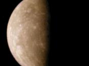 Distant Mercury image from Mariner 10. Processed from clear and blue filter images to aproximate visible color by Ricardo Nunes.