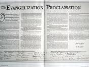 The Evangelization Proclamation, issued in 1994 pledged that the ICOC would establish a church in every major country within six years.