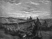 Abram Journeying into the Land of Canaan (engraving by Gustave Doré from the 1865 La Sainte Bible)