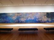 Claude Monet, Reflections of Clouds on the Water-Lily Pond, c. 1920, 200 × 1,276 cm (78.74 × 502.36 in), oil on canvas, Museum of Modern Art, New York City