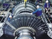 Mounting of a steam turbine produced by Siemens, Germany