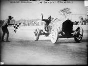 Joe Dawson winning the 1912 Indianapolis 500 race