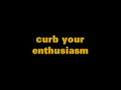 English: Title card for Curb your Enthusiasm