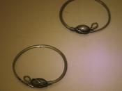Brass earrings of Ainu