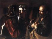 The Denial of St. Peter by Caravaggio (c. 1610)
