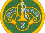 English: 3rd Armored Regiment Shoulder Sleeve Insignia