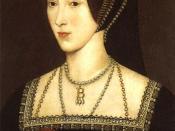 Portrait of Anne Boleyn, Henry's second queen; a later copy of an original painted in about 1534