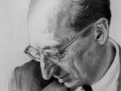 Aaron Copland, drawing from photograph by Richard Hurd