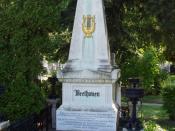 Beethoven's grave site, Vienna Zentralfriedhof