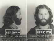 English: Mug shot of Jim Morrison.