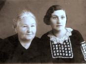 English: Galántai s mother and grandmother in Nagyvárad Magyar: Galántai Tibor édesanyja és egyik nagyszülője