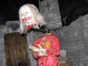 Bram Stoker Experience in Whitby Dracula Head Flying Off - North Yorkshire