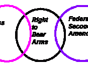 Illustration of Bliss v. Commonwealth versus Right to bear arms versus Second Amendment