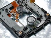 Internal mechanism of a DVD-ROM Drive. See text for details.