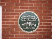 Plaque for George Meredith