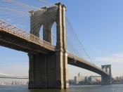 English: The Brooklyn Bridge, seen from Manhattan, New York City.