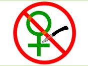 NO FGM Symbol - Female Genital Mutilation/Cutting