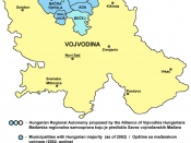 Hungarian regional autonomy in northern Vojvodina proposed by the Alliance of Vojvodina Hungarians
