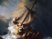Christus in the storm on the lake; Rembrandt (1633) 160 x 127cm, stolen from Isabella Stewart Gardner Museum
