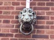 Town Hall, Priory Street, Dudley - lions on flagpoles