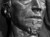 English: Benjamin Disraeli death mask from the author's private collection