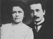 English: Albert Einstein and his first wife, Mileva Português: Albert Einstein e sua primeira esposa, Mileva Marić