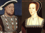 English: Henry VIII and his second wife, Anne Boleyn.