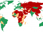 Map of Freedom House (2007). free country partly free not free