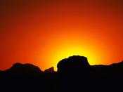 English: Sunset in Superstitions, Arizona - http://www.RobertBody.com