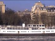 The SS Nomadic, originally a tender of the White Star Line Olympic and Titanic ships, docked on the Seine River in Paris in 2000. At the time of this photo, the Nomadic was not in use, although it had recently been a restaurant. Photographer: Agateller (A