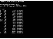 IBM PC DOS Screenshot