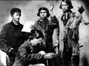 Native Americans swearing in for the American Civil War.