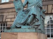 English: Statue of David Hume on the Royal Mile in Edinburgh. Work of sculptor Alexander Stoddart. Français: Statue de David Hume sur le Royal Mile d'Édimbourg. Œuvre du sculpteur Alexander Stoddart. Македонски: Статуа на шкотскиот философ Дејвид Хјум во 