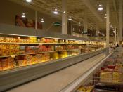Frozen foods at the Real Canadian Superstore in Winkler, Manitoba