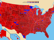 Election results by county. Richard Nixon George McGovern