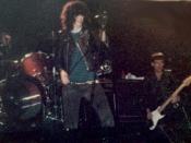 Joey and Dee Dee Ramone in concert in 1983