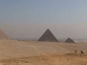 English: Panorama of All pyramids of Giza.