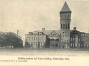 Cushing Academy and Science Building, ca. 1908