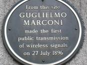 London ... GUGLIEMO MARCONI - radio pioneer.