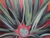 Pineapple Bud, oil on canvas painting by ''Georgia O'Keeffe, 1939