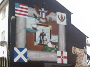 English: Mural depicting American President Andrew Jackson off the Shankill Road, Belfast, Northern Ireland