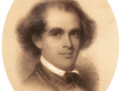 English: Portrait of Nathaniel Hawthorne by artist Eastman Johnson in 1846.