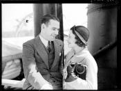 Australian actor Brian Abbot and his wife Grace Rikard Bell on board SS MORINDA at no. 10 wharf Walsh Bay