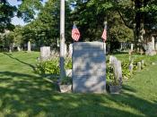 English: monument in East Norwalk Historical Cemetery