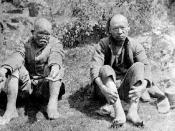Chinese lepers at D'Arcy Island, British Columbia, Canada