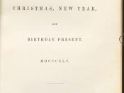 English: The cover of the magazine The Gift, 1845, published in Philadelphia, containing 