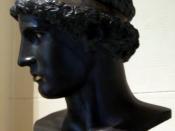 Phidias. Head of Athena Lemnia in Bologna Museum. Iron cast in Pushkin Museum, Moscow