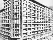 Archival photograph of the Carson Pirie Scott building, Chicago, Illinois. Louis Sullivan, architect.